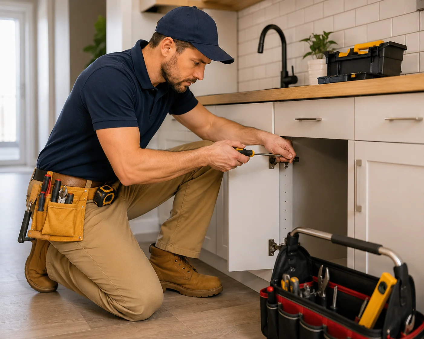 Residential handyman project completed professionally